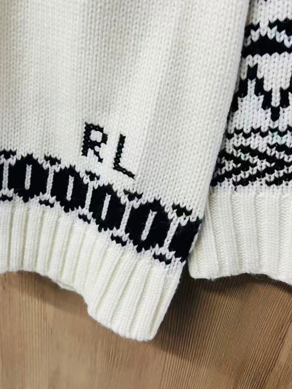 Polo Ralph Lauren Bear Quarter Zip Sweater - Picture 6 of 7